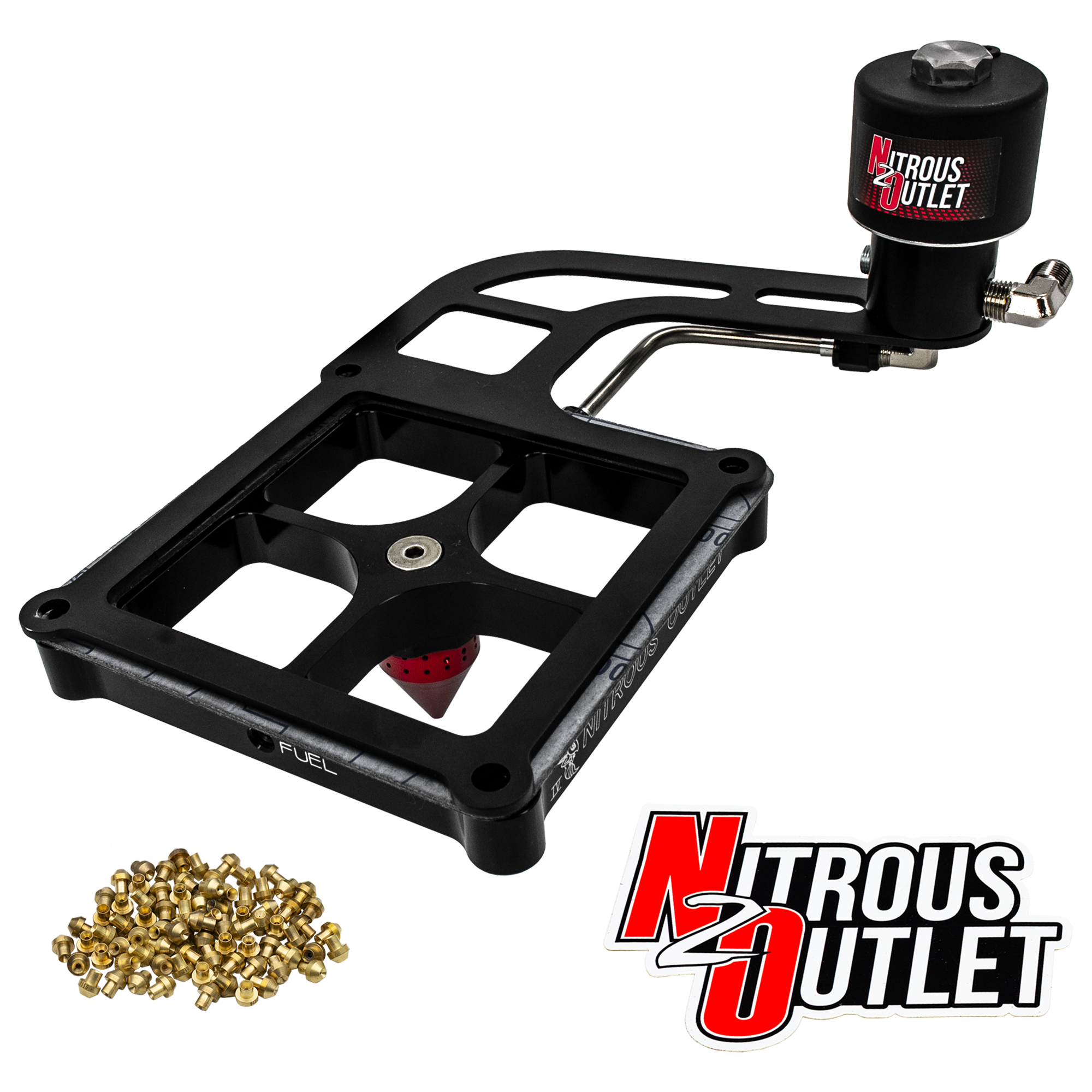 Nitrous Outlet 4500 Stinger 4 Dry Race Solenoid Forward Conversion Kit - Hard-line/.178 Trashcan Nitrous Solenoid/Boomeran...