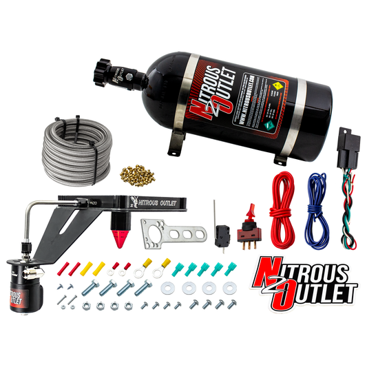 Nitrous Outlet 4500 Stinger 3 Dry System - Hard-line/.122 Nitrous Solenoid/Deep Break Solenoid Bracket/Solenoids Mount Ups...