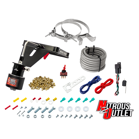 Nitrous Outlet 4500 Stinger 2 Dry Race System - Hard-line/.178 Trashcan Solenoid Nitrous Solenoid/Deep Break Solenoid Brac...
