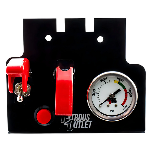 Nitrous Outlet GM/Pontiac 1998-2002 Camaro/Firebird Console Aircraft Switch Panel - Two Single Way Toggle Switches With Co...