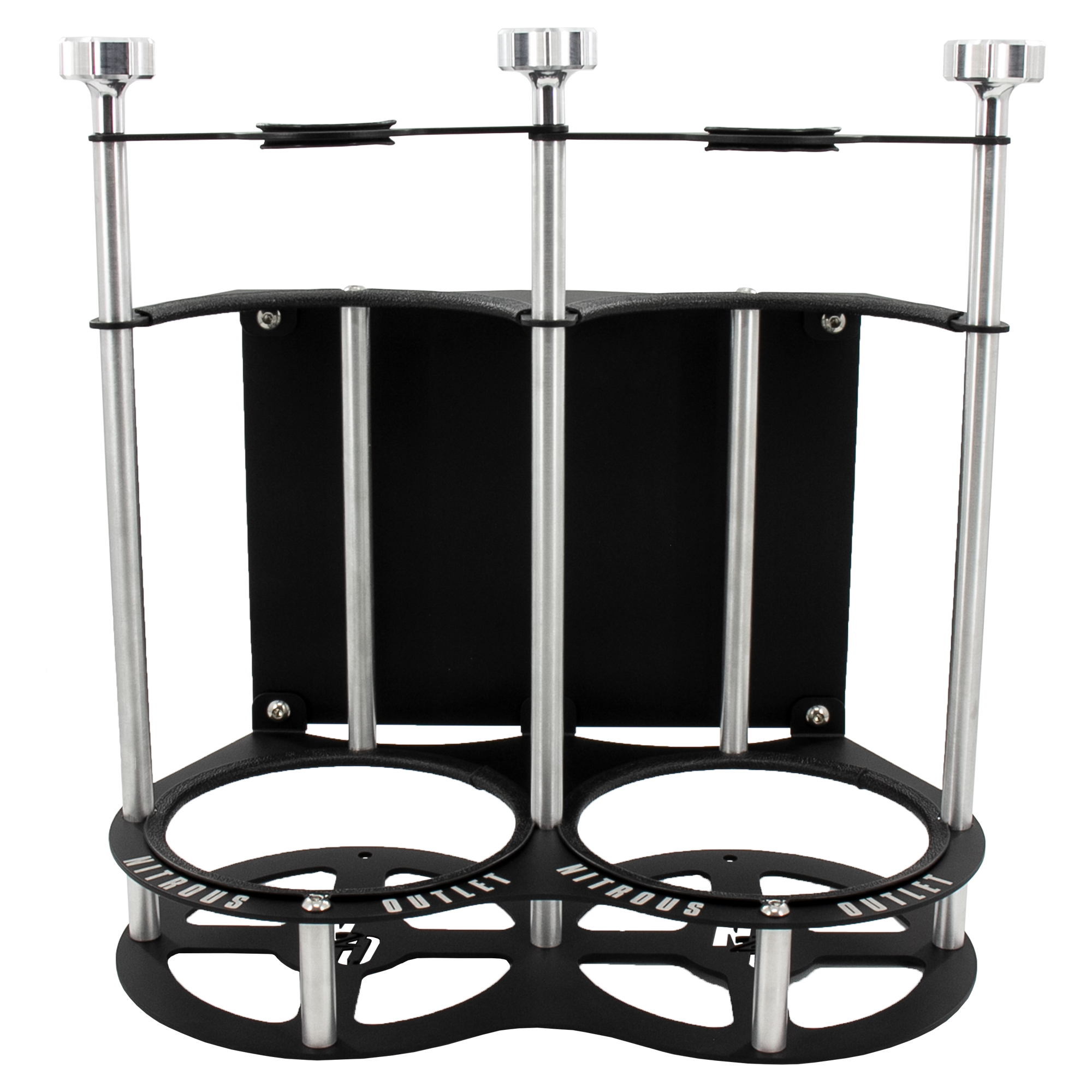Nitrous Outlet Race-Light Dual 10lb Bottle Bracket with Roll Bar Mount - 1-1/4" Bar