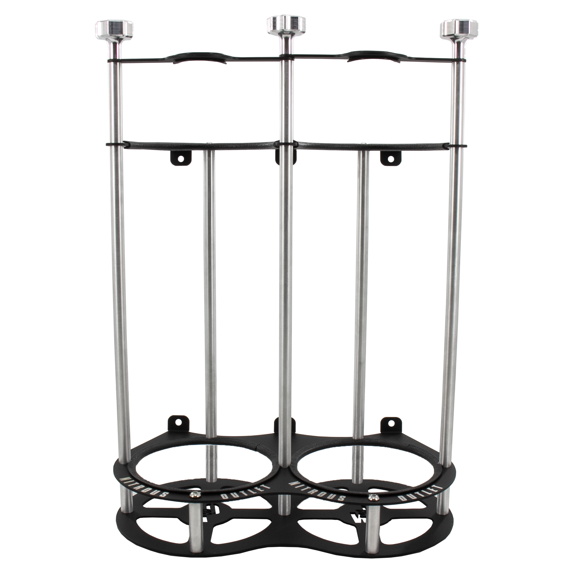 Nitrous Outlet Race-Light Dual 15lb Bottle Bracket - Horizontal