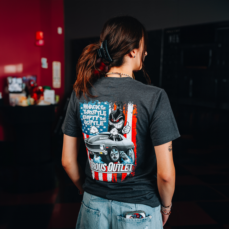 Whack The Throttle T-Shirt - Heather Grey - 3XL
