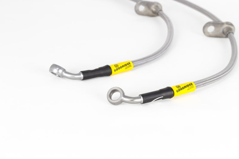 Goodridge stainless steel brake line kit for 2012-2015 Chevrolet Camaro ZL1, featuring durable braided lines for improved braking performance.