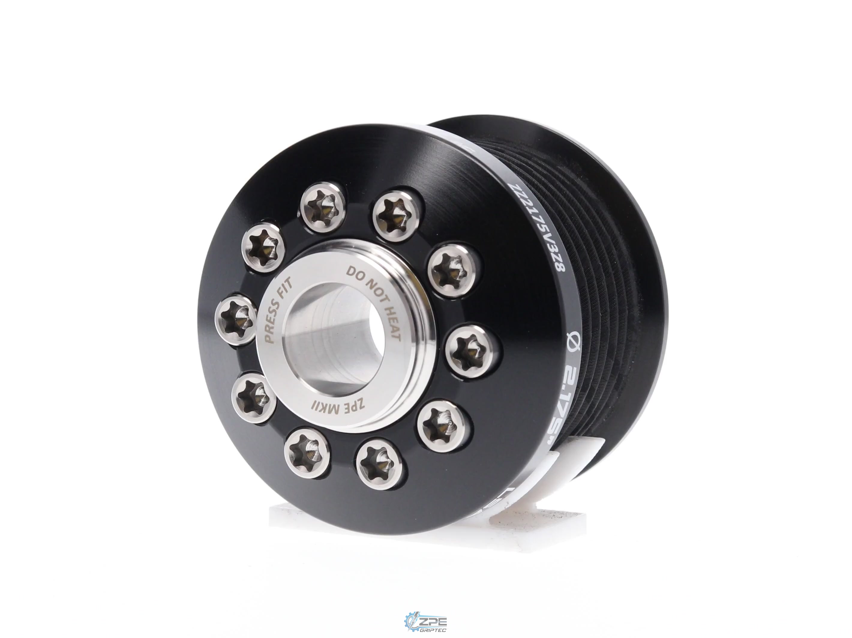 2.175" 8 Rib ZPE GripTec® 2pc MKII LSA L3V Black Pulley & Hub Kit