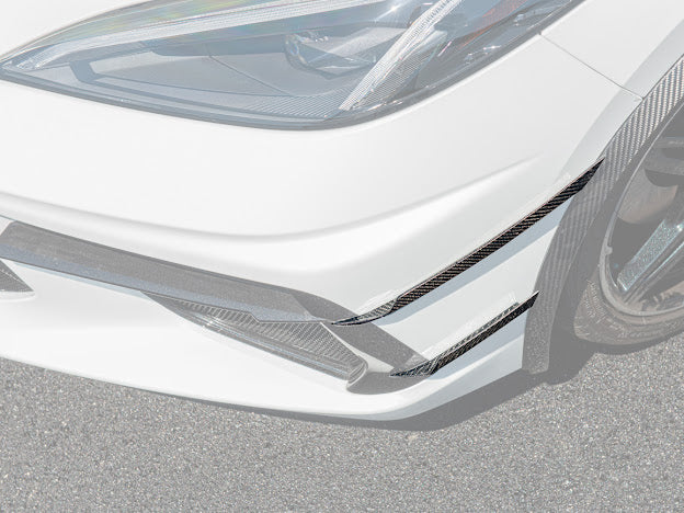 2020+ CORVETTE C8 CARBON FIBER SIDE CANARDS DIVE PLANE (PAIR)