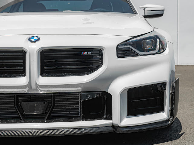2023-Up BMW G87 M2 | M-Performance Style 3-Piece Carbon Fiber Front Splitter Lip Ground Effects