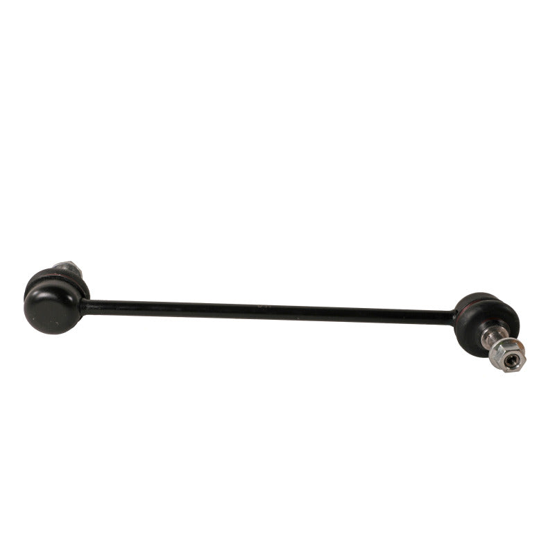 Moog front sway bar endlink for Jeep Cherokee 2014-2023, vehicle suspension component showing the sway bar link with mounting hardware.