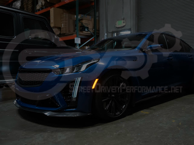 2020-Up Cadillac CT5 | Front Bumper Amber LED Reflector Light Side Marker Pair (Clear, Amber or Smoke Lens)