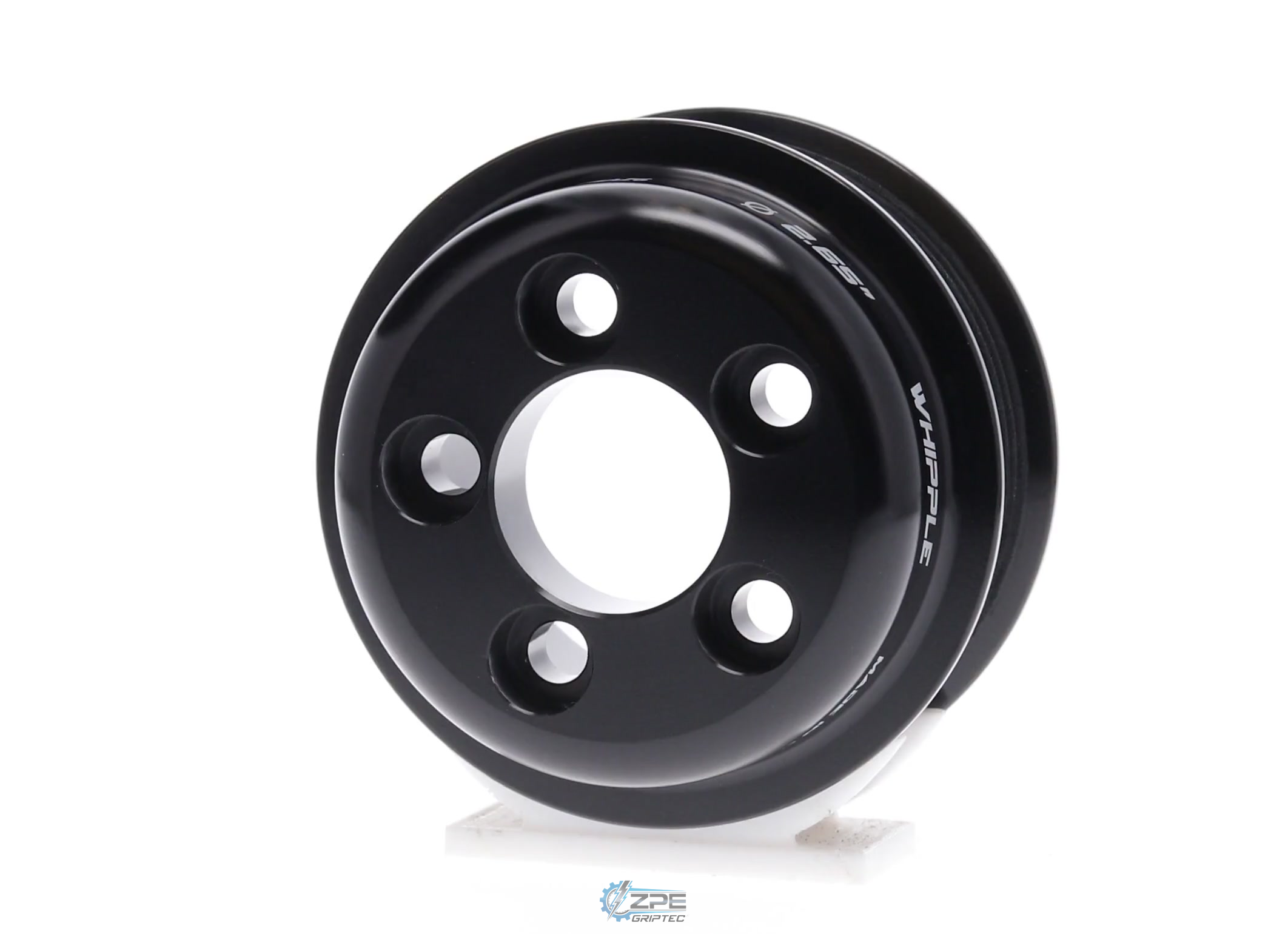 2.65" 6 Rib ZPE GripTec® Whipple 5 Bolt L3V-A Black Pulley Only