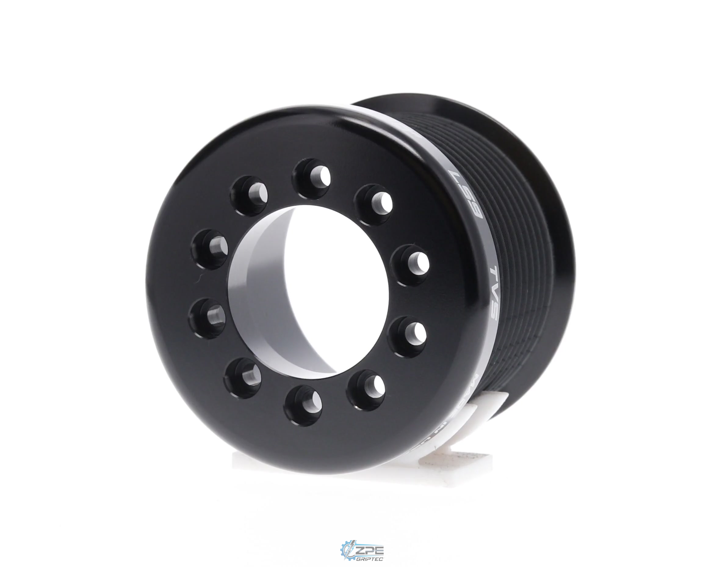 2.40" 11 Rib ZPE GripTec® 2pc LPE LS9 L2 Black Pulley Only