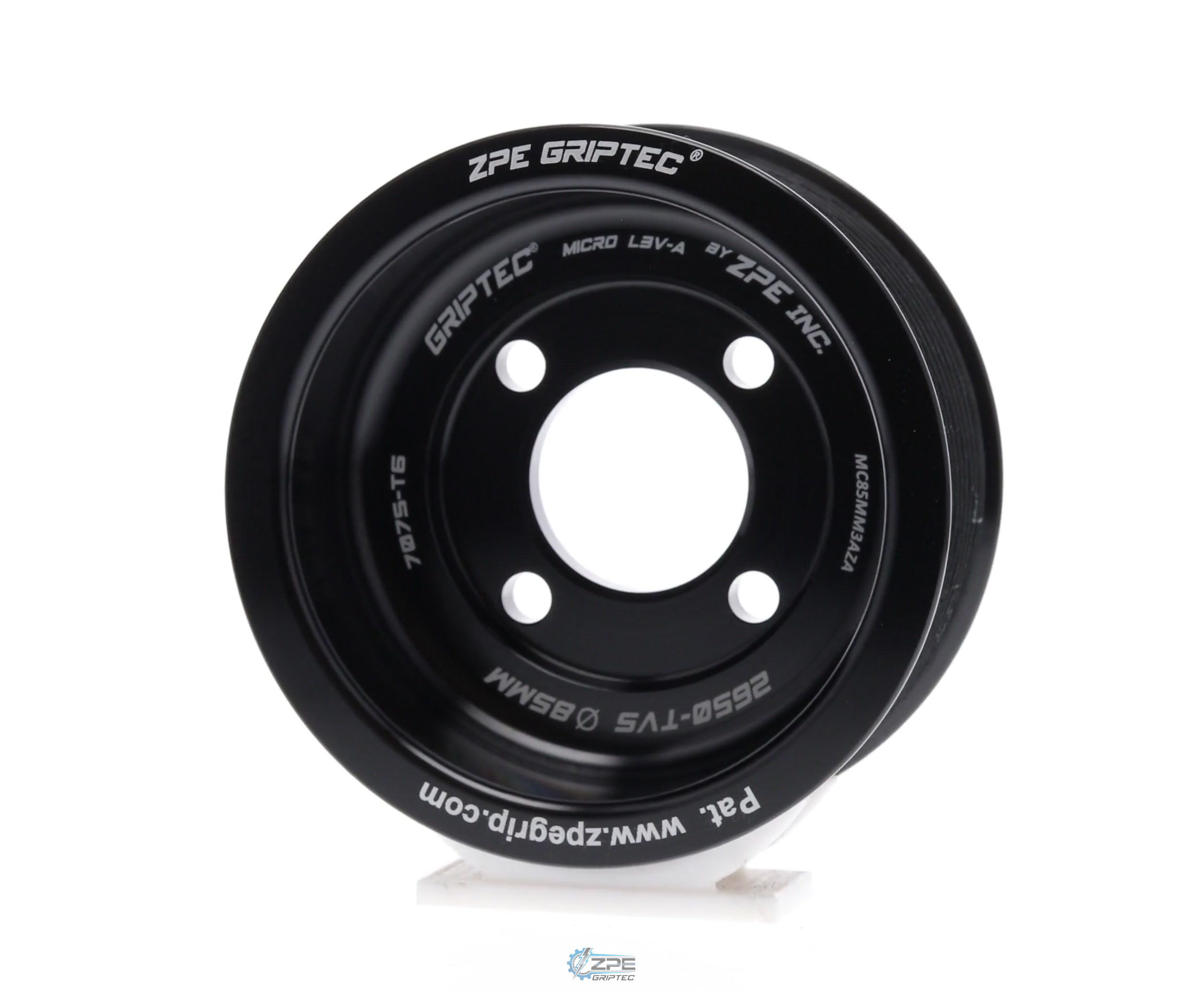85mm 10 Rib ZPE GripTec® 2pc Magnuson 2650 COPO Camaro L3V-A Black Pulley Only