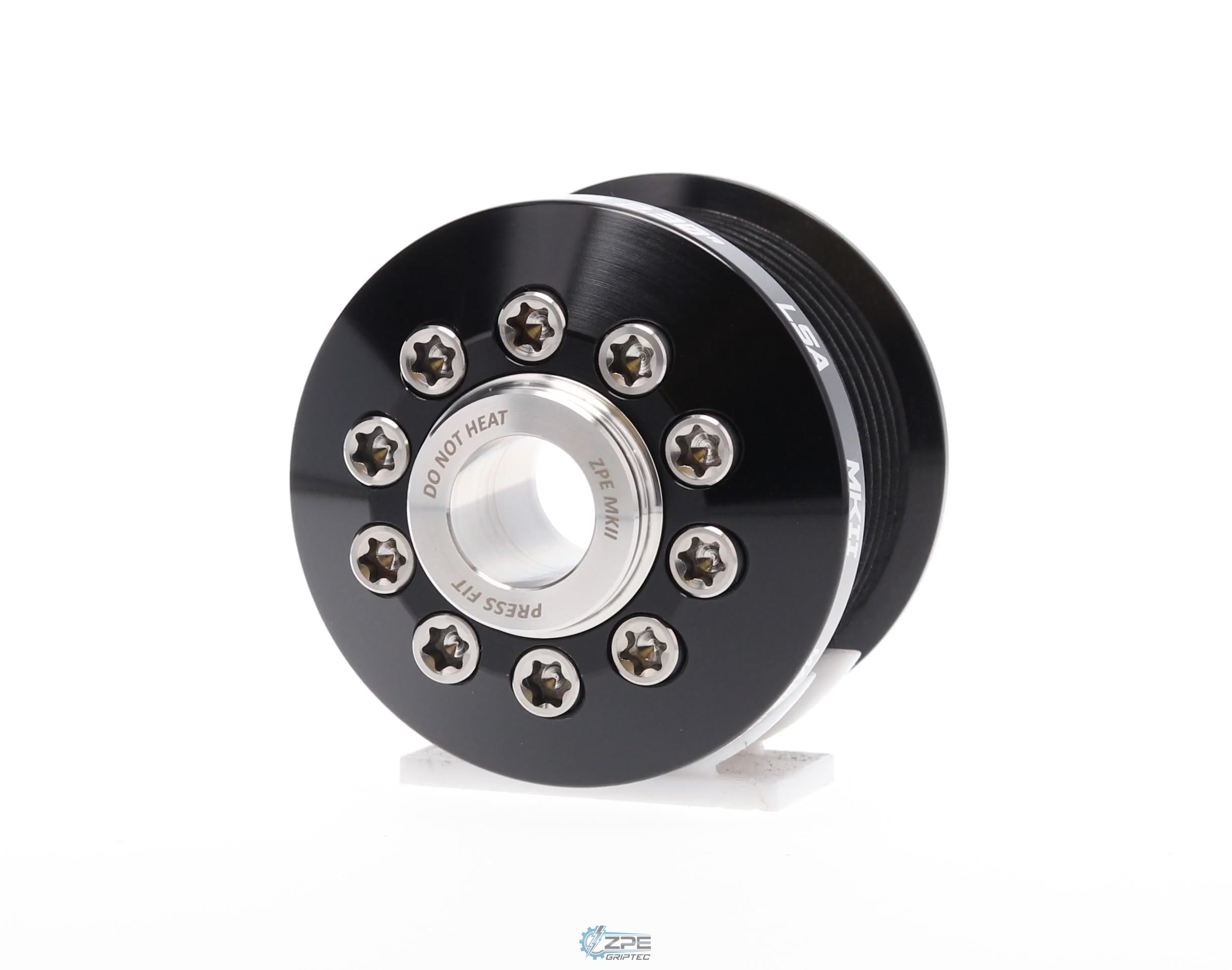 2.30" 8 Rib ZPE GripTec® 2pc MKII LSA L3V Black Pulley & Hub Kit