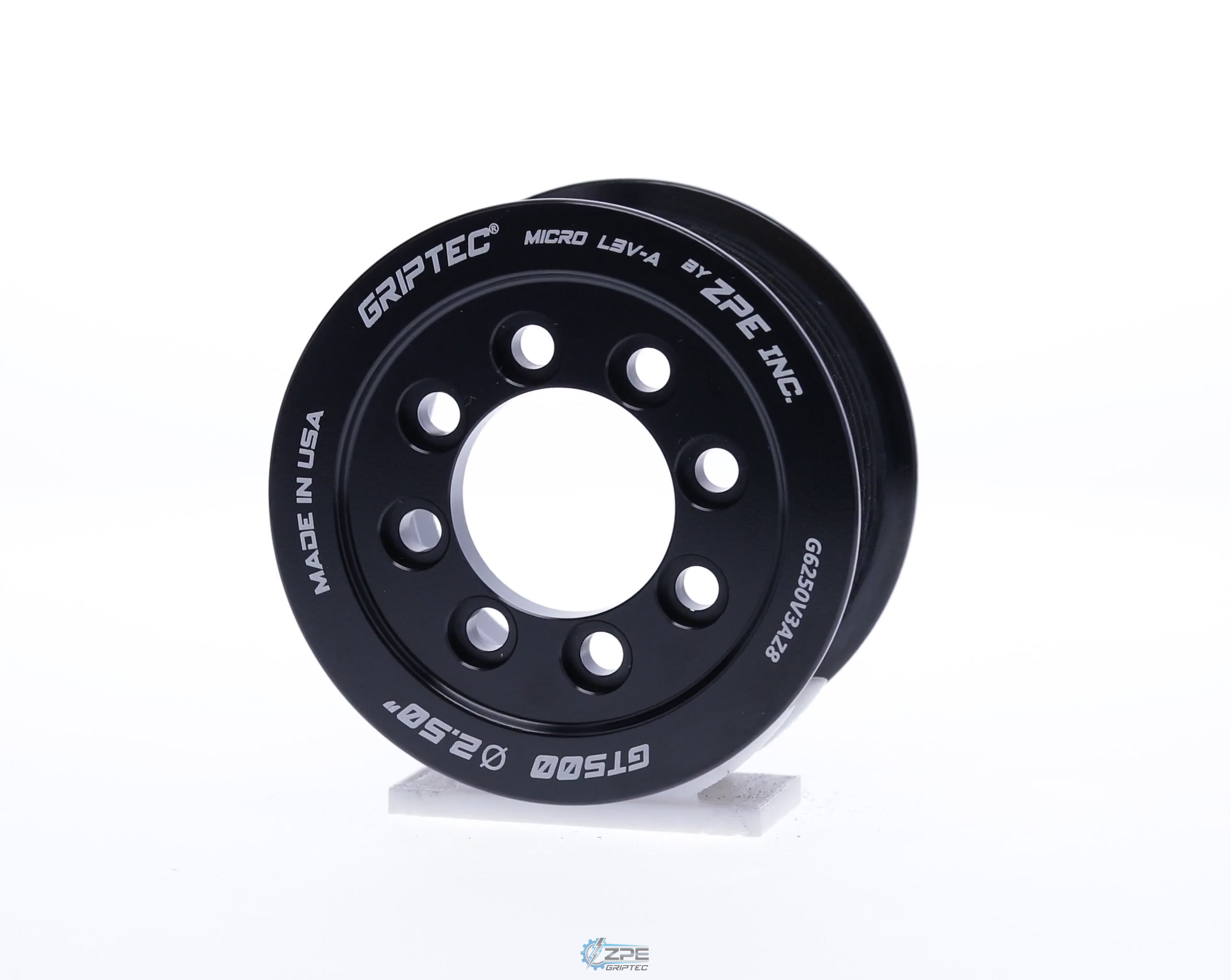 2.50" 8 Rib ZPE GripTec® 2pc 2020+ GT500 L3V-A Black Pulley Only