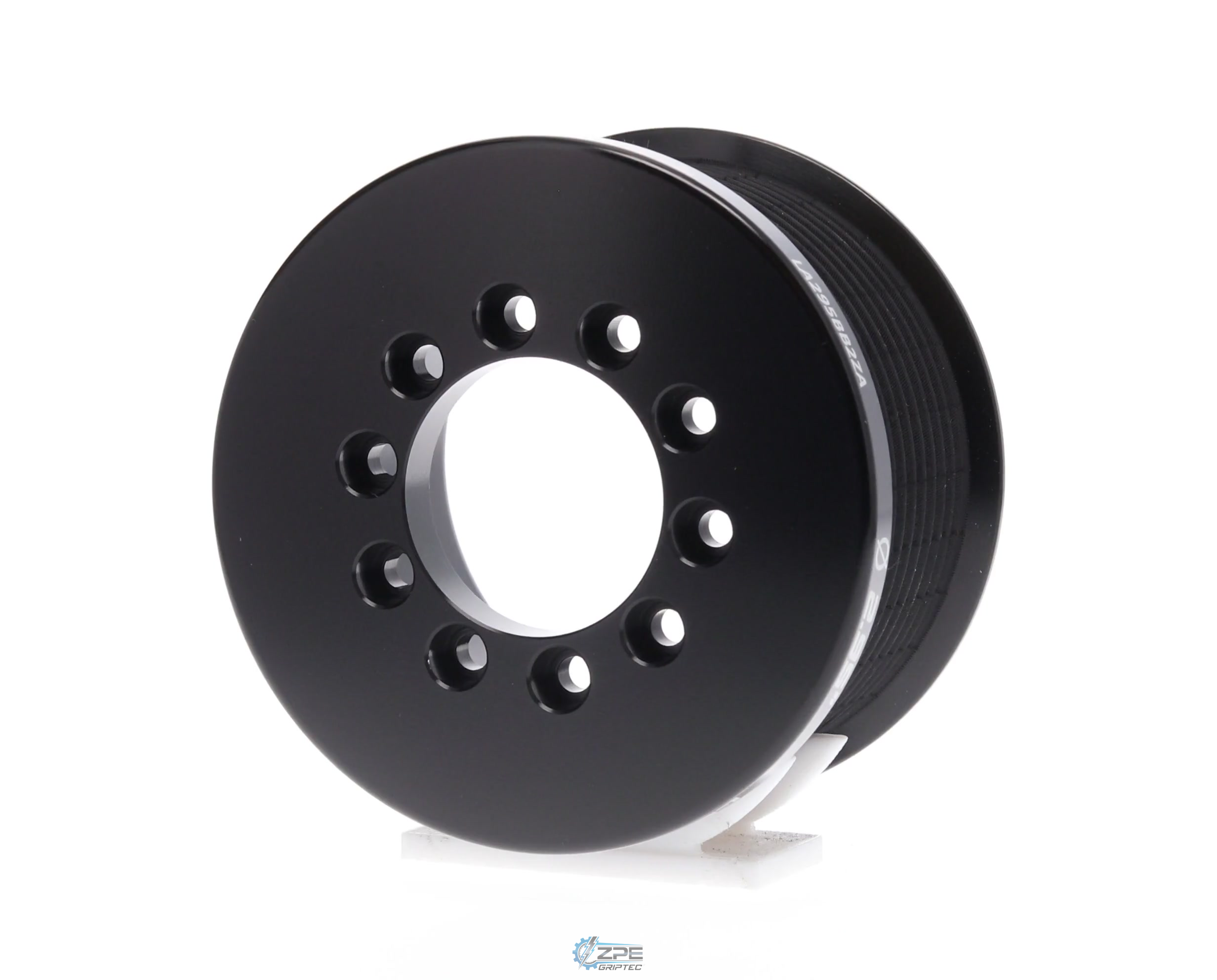 2.95" 10 Rib ZPE GripTec® 2pc LPE LSA L2 Black Pulley Only