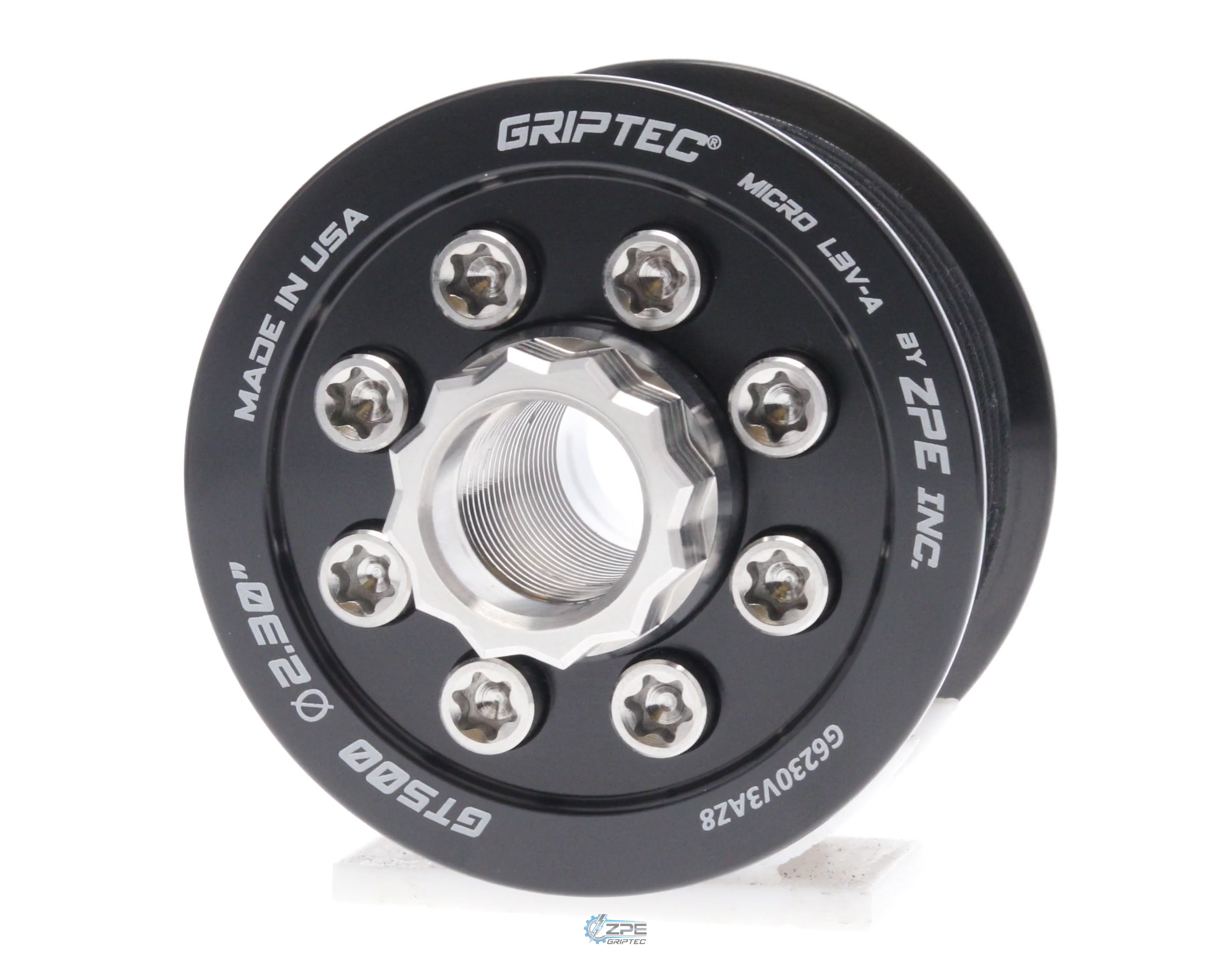 2.30" 8 Rib ZPE GripTec® 2pc 2020+ GT500 L3V-A Black Pulley & Hub Kit