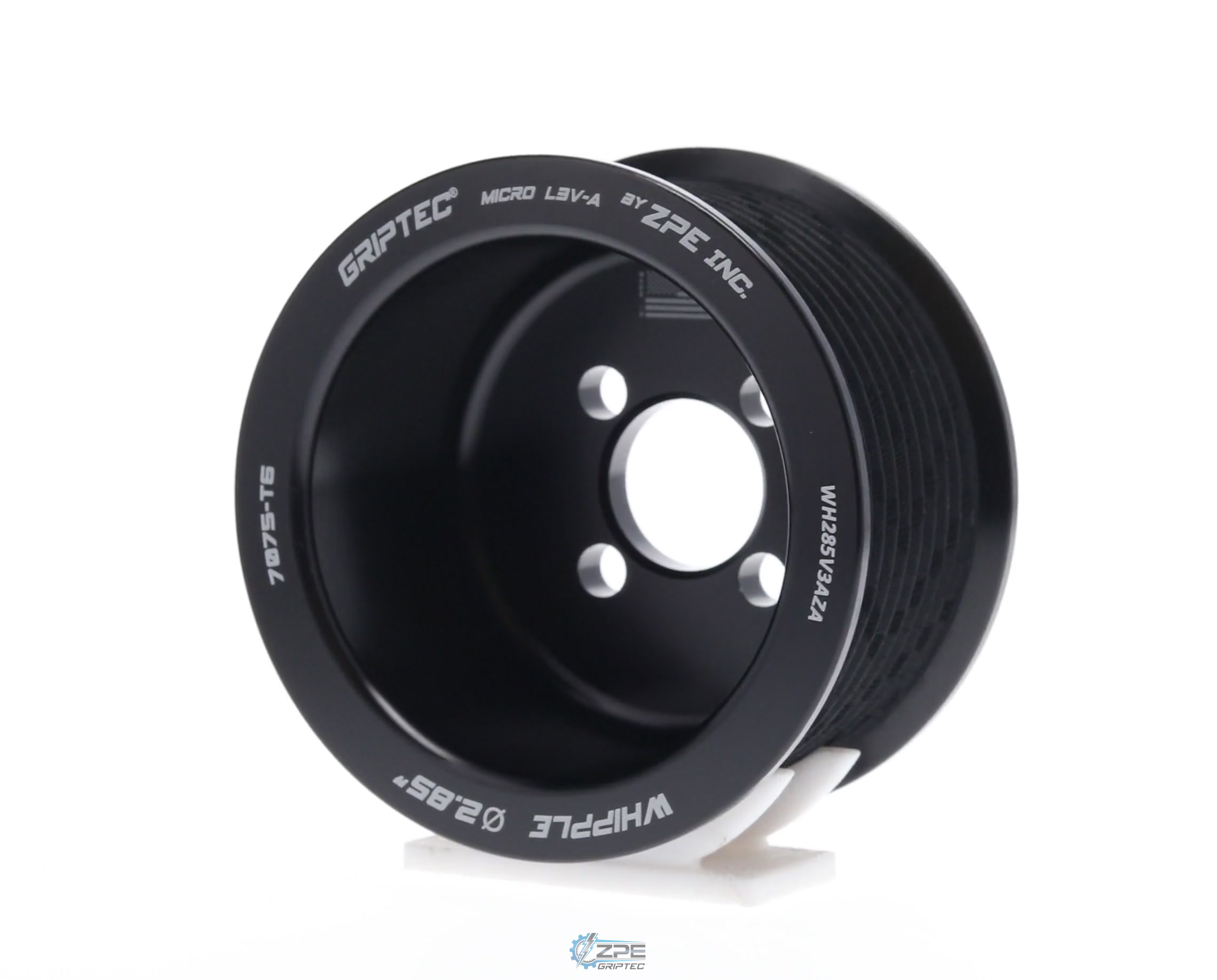 2.85" 10 Rib ZPE GripTec® Whipple Standard L3V-A Black Pulley