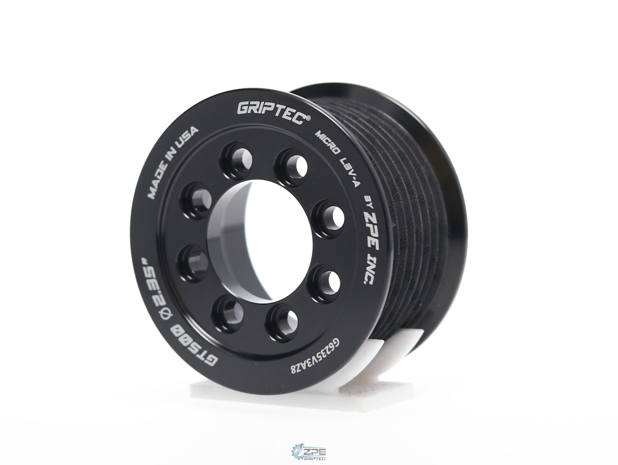 2.35" 8 Rib ZPE GripTec® 2pc 2020+ GT500 L3V-A Black Pulley Only