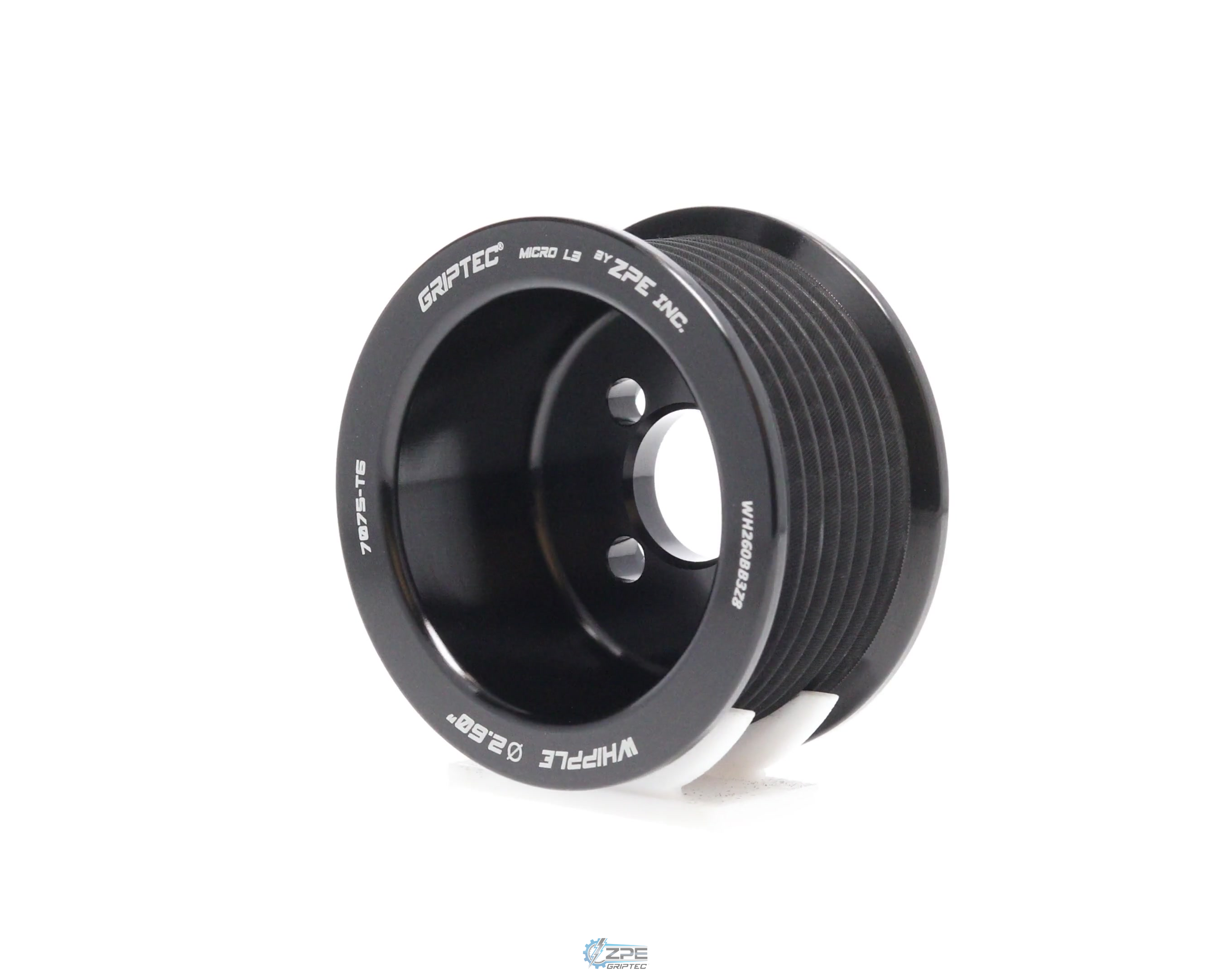 2.60" 8 Rib ZPE GripTec® Whipple Standard L3 Black Pulley