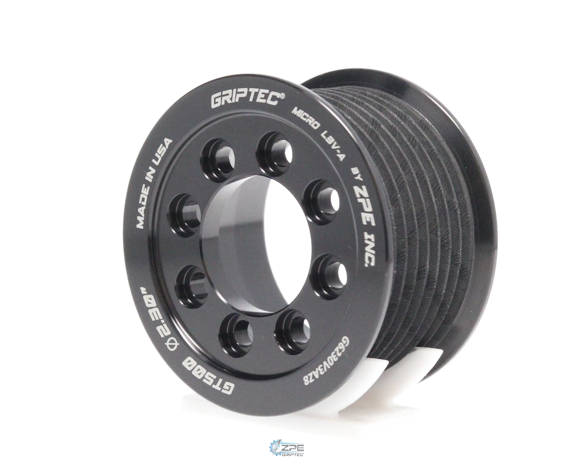 2.30" 8 Rib ZPE GripTec® 2pc 2020+ GT500 L3V-A Black Pulley Only