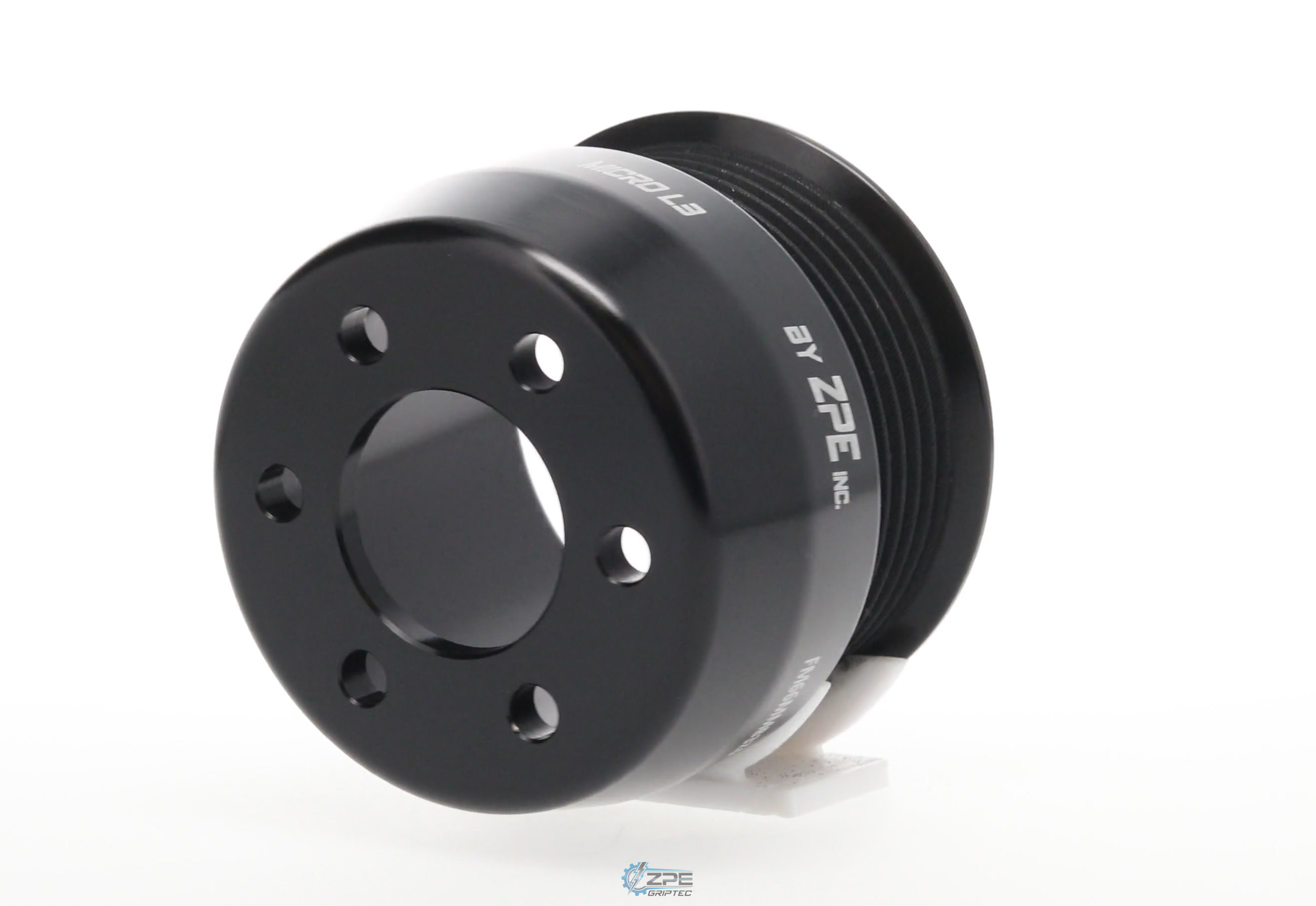 66mm 6 Rib ZPE GripTec® 2pc FMS Ford-Roush TVS L3 Black Pulley Only