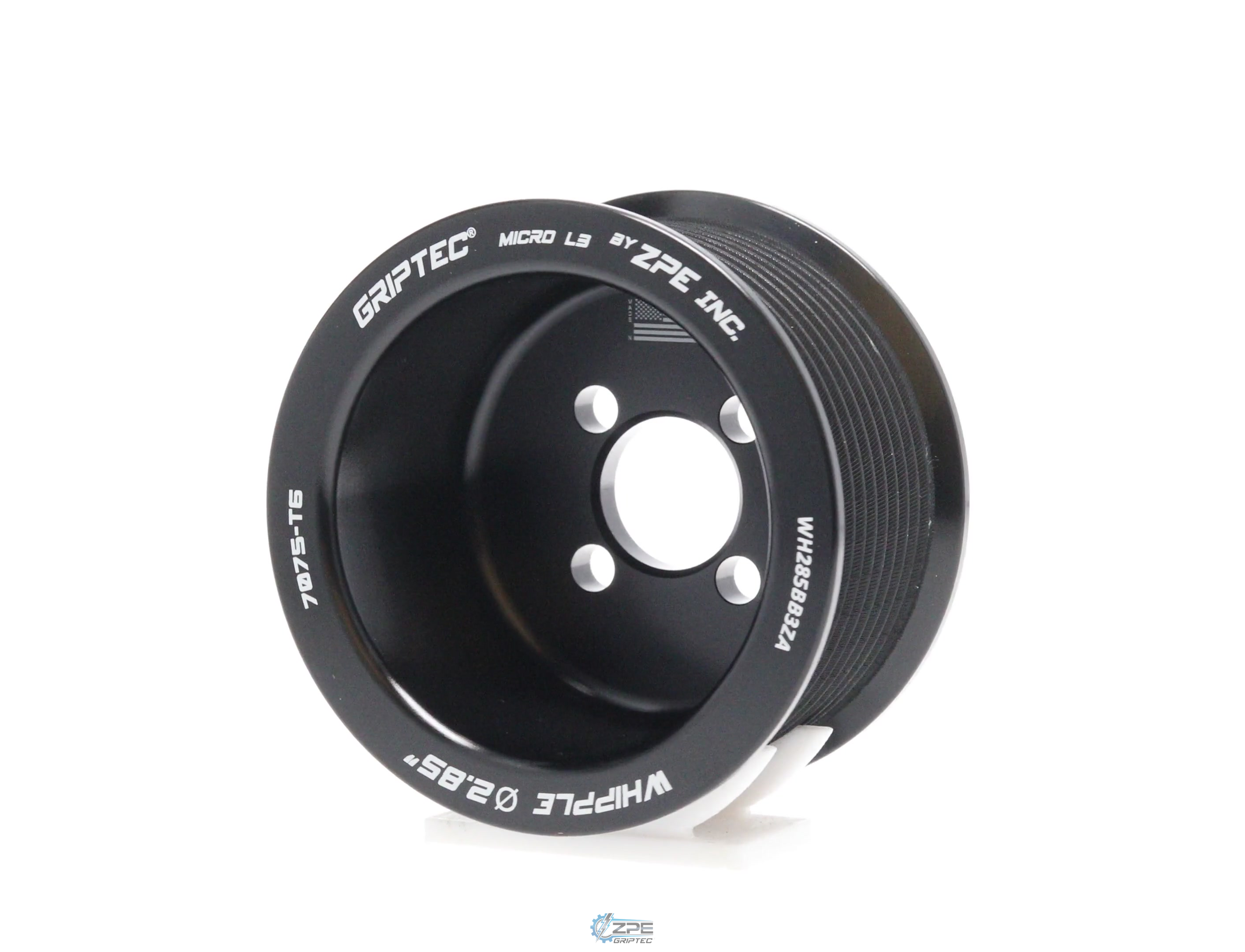 2.85" 10 Rib ZPE GripTec® Whipple Standard L3 Black Pulley