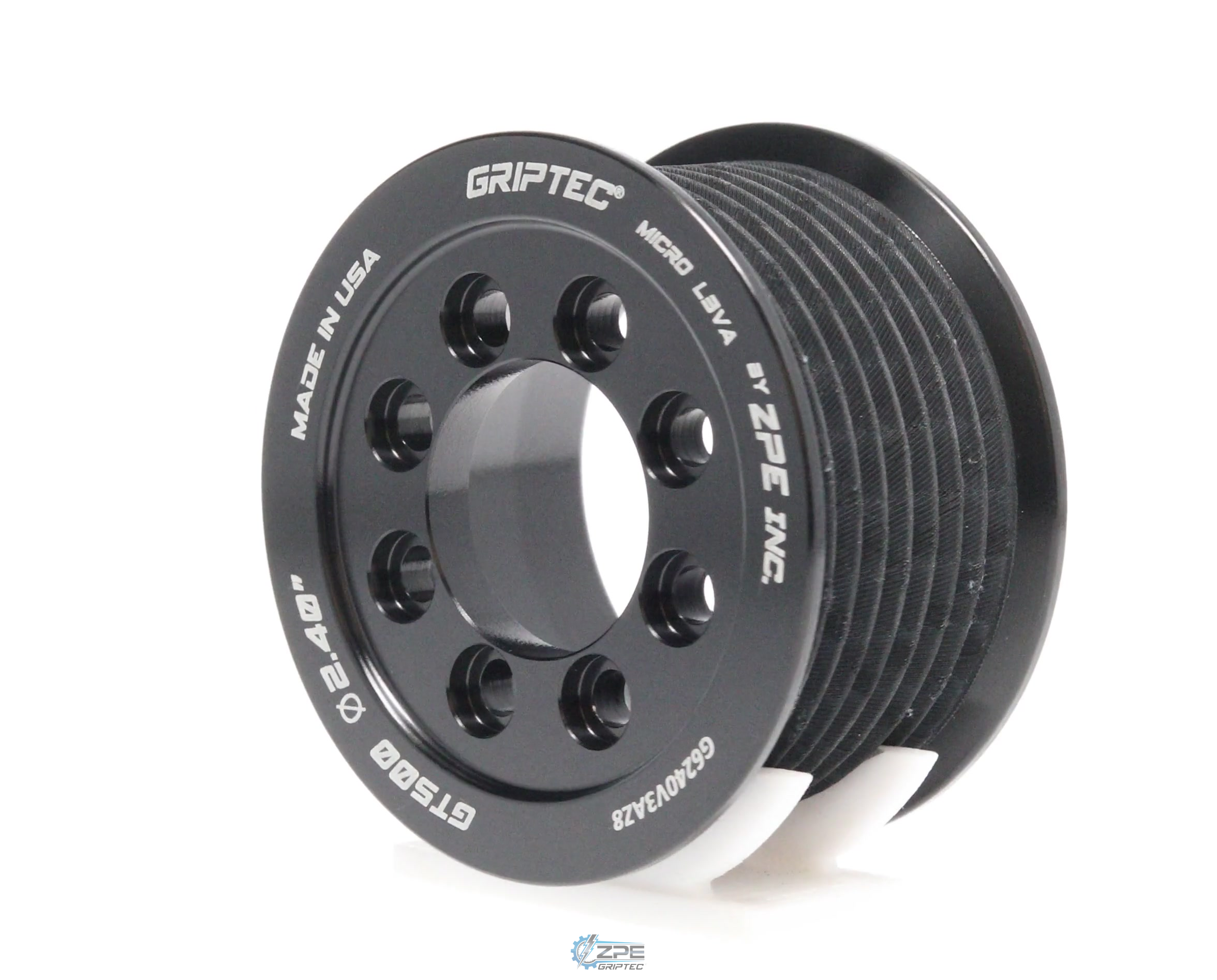 2.40" 8 Rib ZPE GripTec® 2pc 2020+ GT500 L3V-A Black Pulley Only