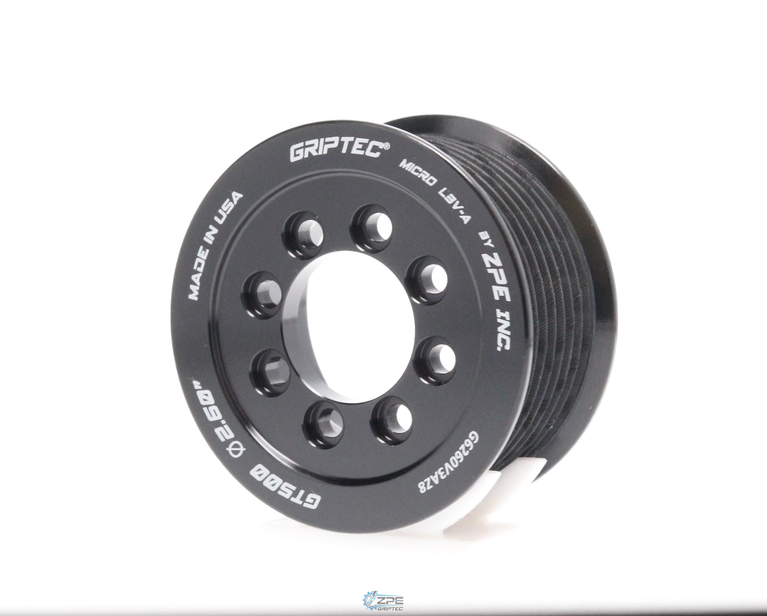2.60" 8 Rib ZPE GripTec® 2pc 2020+ GT500 L3V-A Black Pulley Only