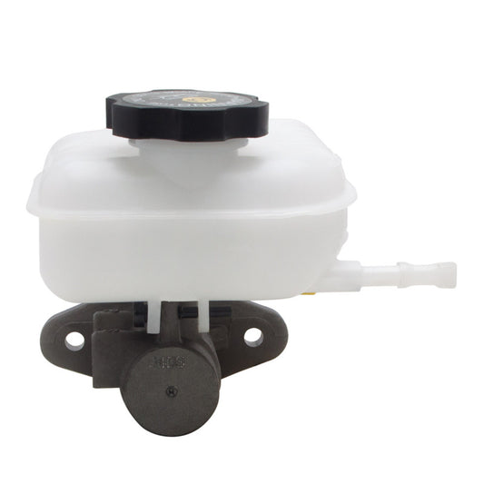 DFC Chevrolet Camaro brake master cylinder, 10-15 model, showing the metal brake fluid reservoir and cylinder body.