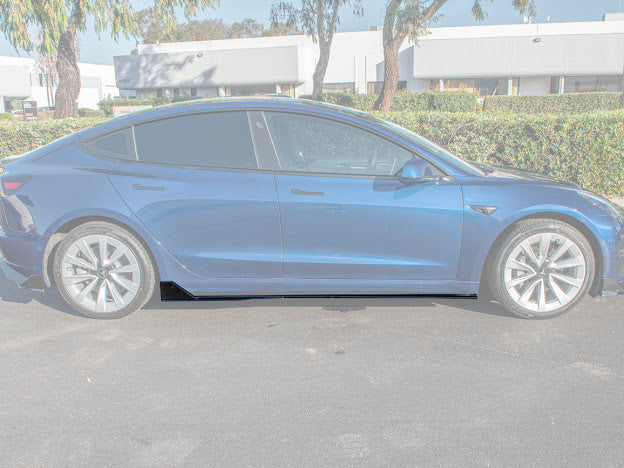 2017-UP TESLA MODEL 3 TRACK SIDE SKIRTS ROCKER PANELS GROUND EFFECTS