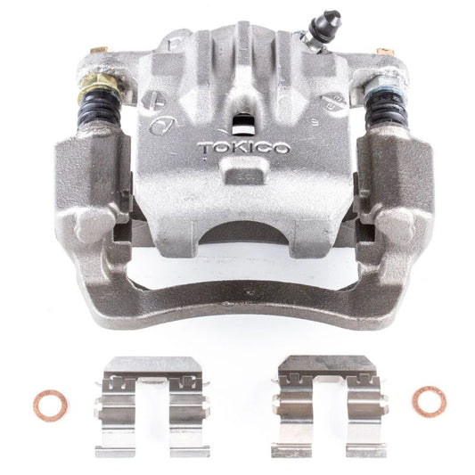 PowerStop rear right OE brake caliper with bracket for Subaru Legacy 2010-2014, automotive replacement part.