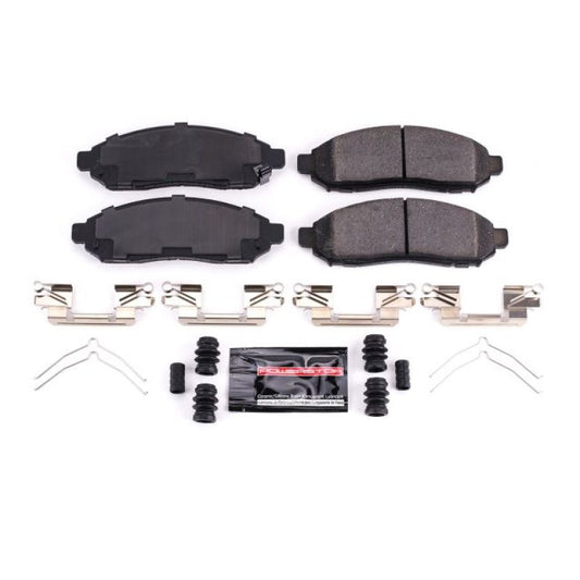 PowerStop Z23 Evolution sport brake pads with hardware for front of Chevrolet City Express 2016-2018, performance brake components