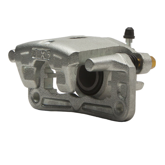 DFC OE rear brake caliper for Mitsubishi Montero 00-06, silver zinc-coated premium caliper with detailed mounting and piston view