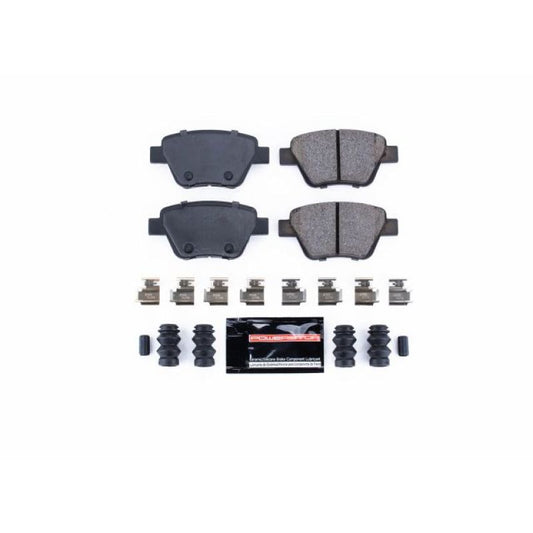 PowerStop Z23 Evolution Sport rear brake pads for Audi A3 2010-2013, with hardware, high-performance brake components