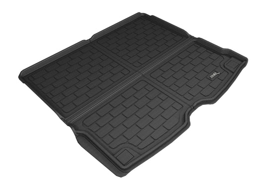 Black 3D MAXpider cargo liner for 2018-2020 Volvo XC60, durable rubber floor mat with custom fit and textured surface.