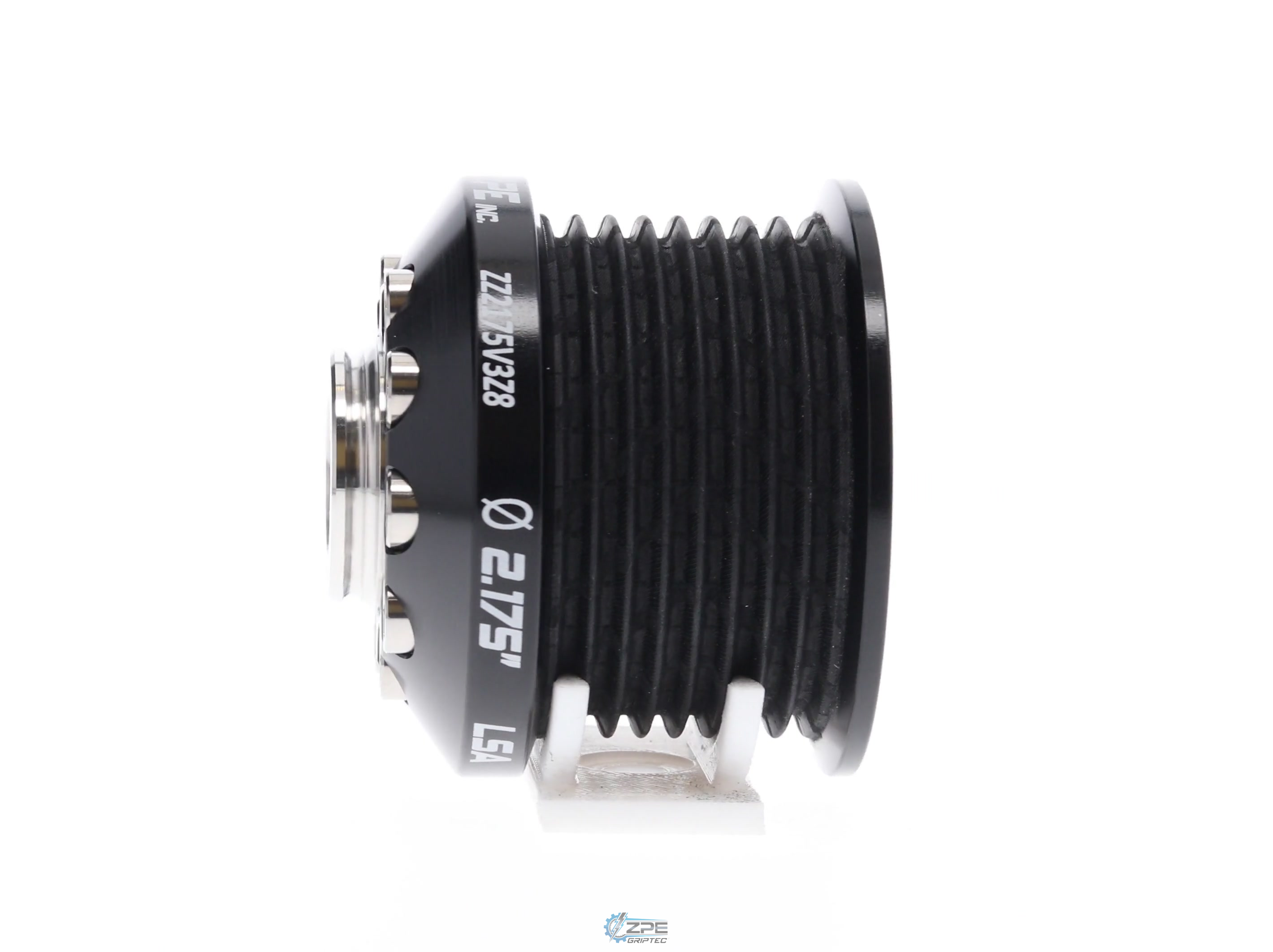 2.175" 8 Rib ZPE GripTec® 2pc MKII LSA L3V Black Pulley & Hub Kit