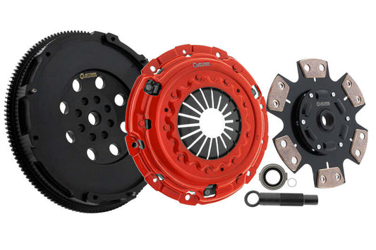 Action Clutch Stage 3 clutch kit with chromoly flywheel for 2022 Honda Civic Si 1.5L turbo engine, includes clutch components and hardware.