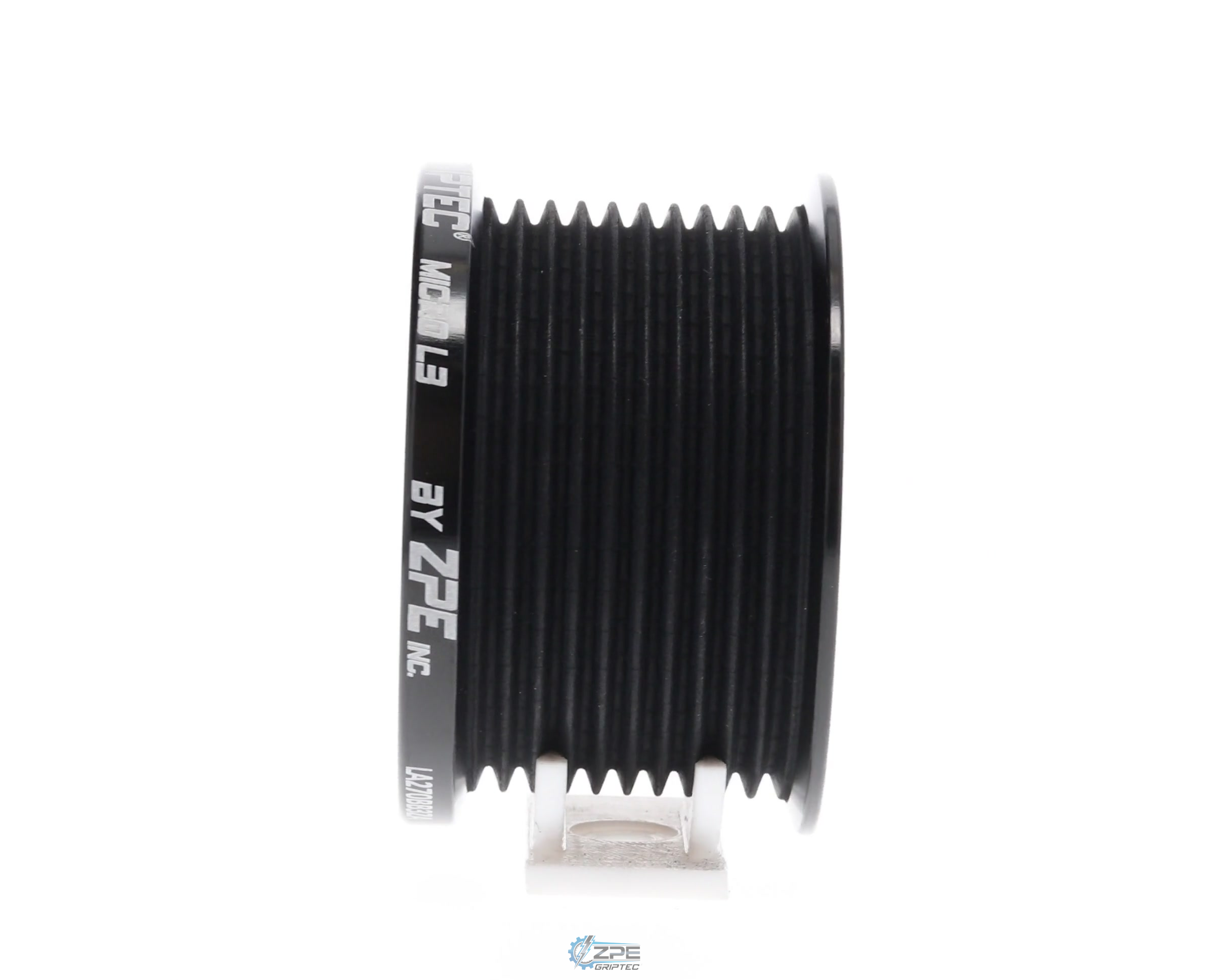 2.70" 10 Rib ZPE GripTec® 2pc LPE LSA L3 Black Pulley Only