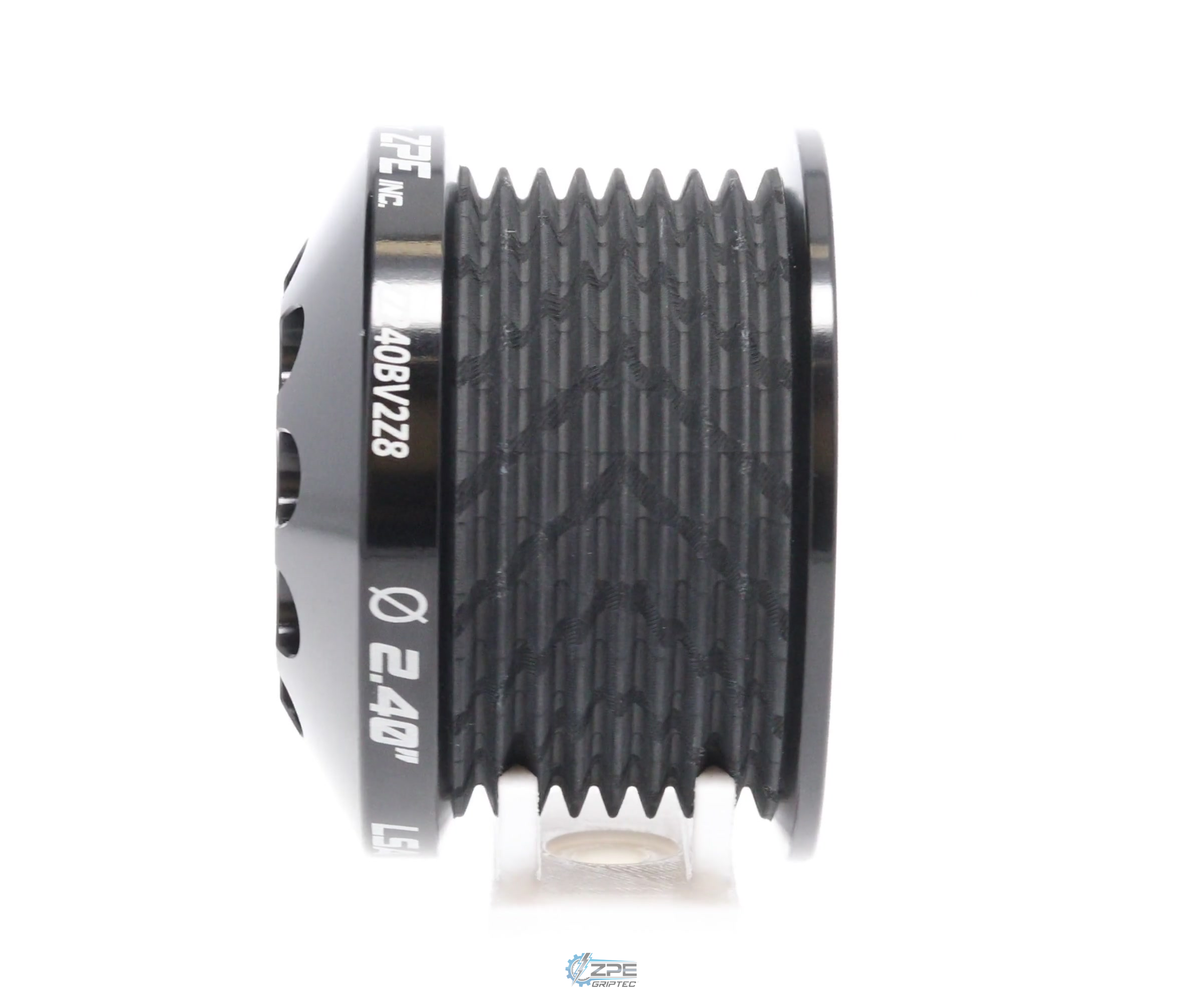 2.40" 8 Rib ZPE GripTec® 2pc MKII LSA L2V Black Pulley Only