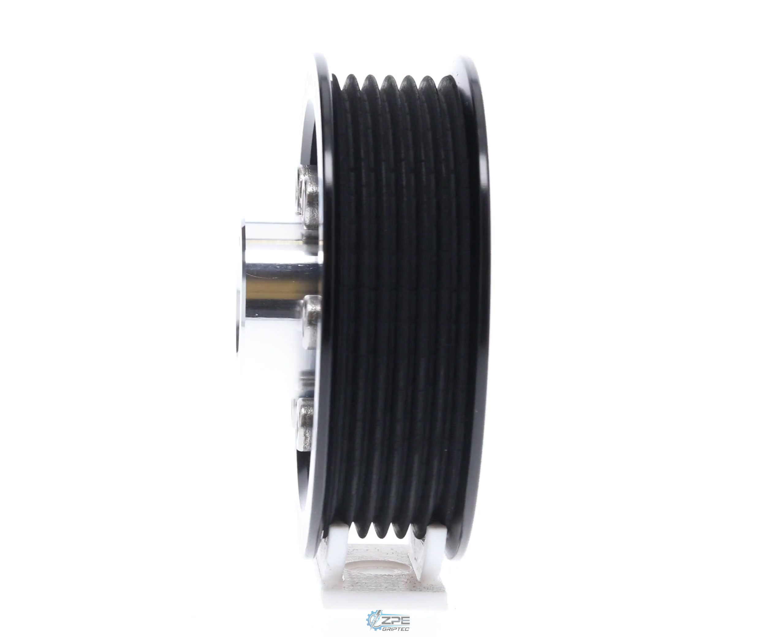 3.40" 6 Rib ZPE GripTec® 2pc Vortech YSi/JT/V3 L3 Black Pulley & Hub Kit