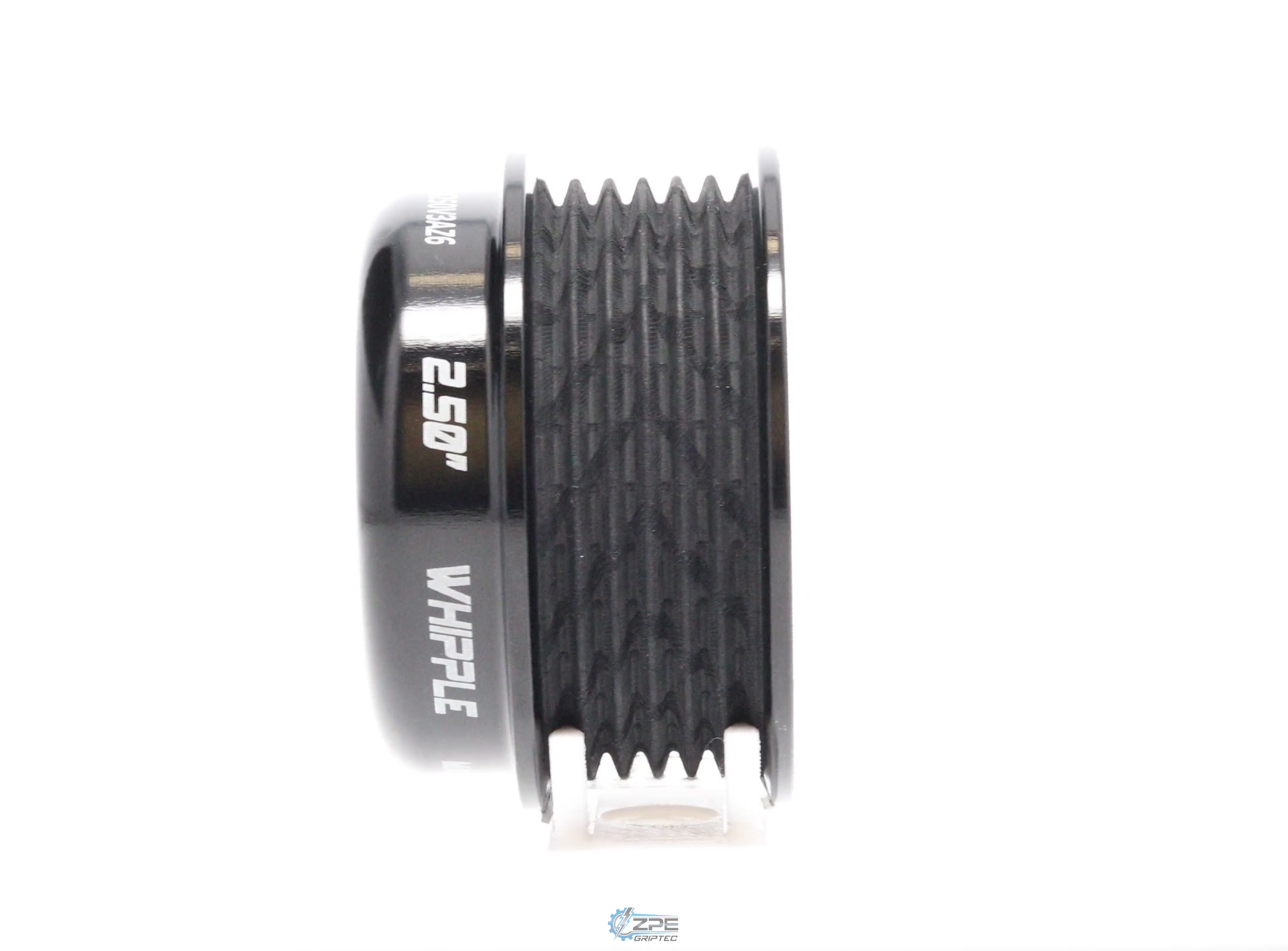 2.50" 6 Rib ZPE GripTec® Whipple 5 Bolt L3V-A Black Pulley Only