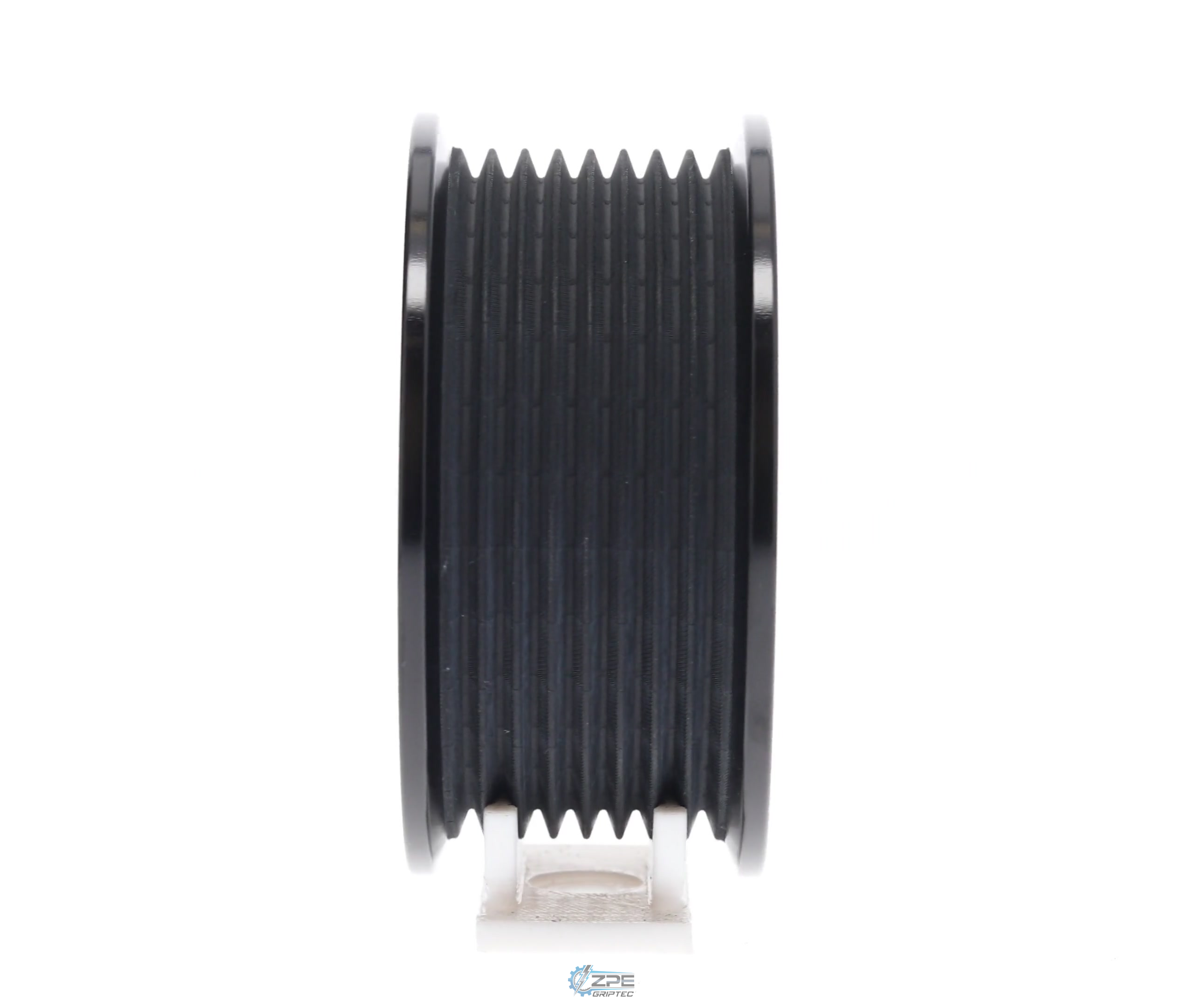 75mm 8 Rib ZPE GripTec® 2pc Magnuson Heartbeat TVS L3 Black Pulley Only