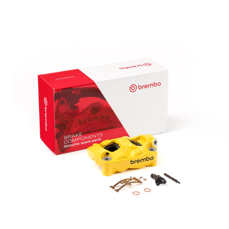 Brembo OE brake calipers for Ducati Panigale V2/V4 S Tricolore and RSV4 1100, front and rear, in black with Brembo branding