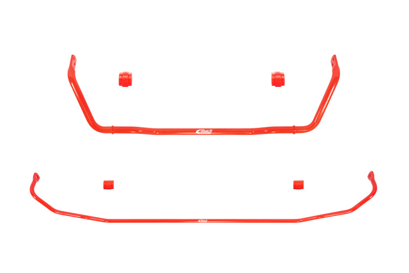 Eibach 28mm front and 16mm rear sway bars for BMW 335i F30 and 435i F32 anti-roll kit, showing the sway bar components.