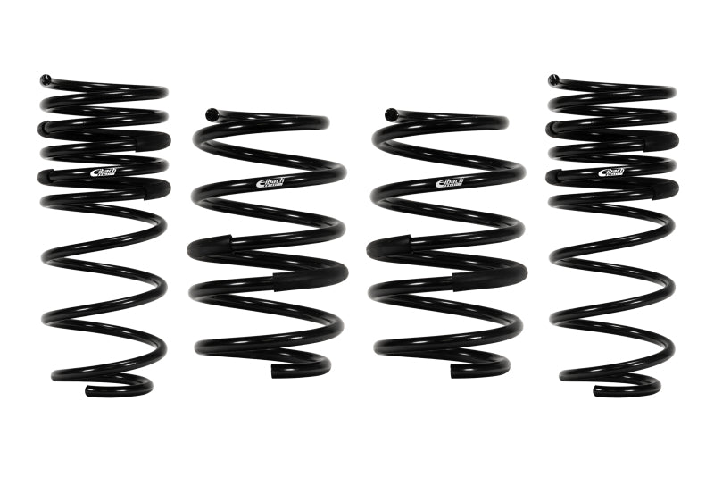 Eibach Pro-Kit lowering springs for 2018-2019 Hyundai Elantra GT 1.6L Turbo, showing the coil springs and Eibach branding.
