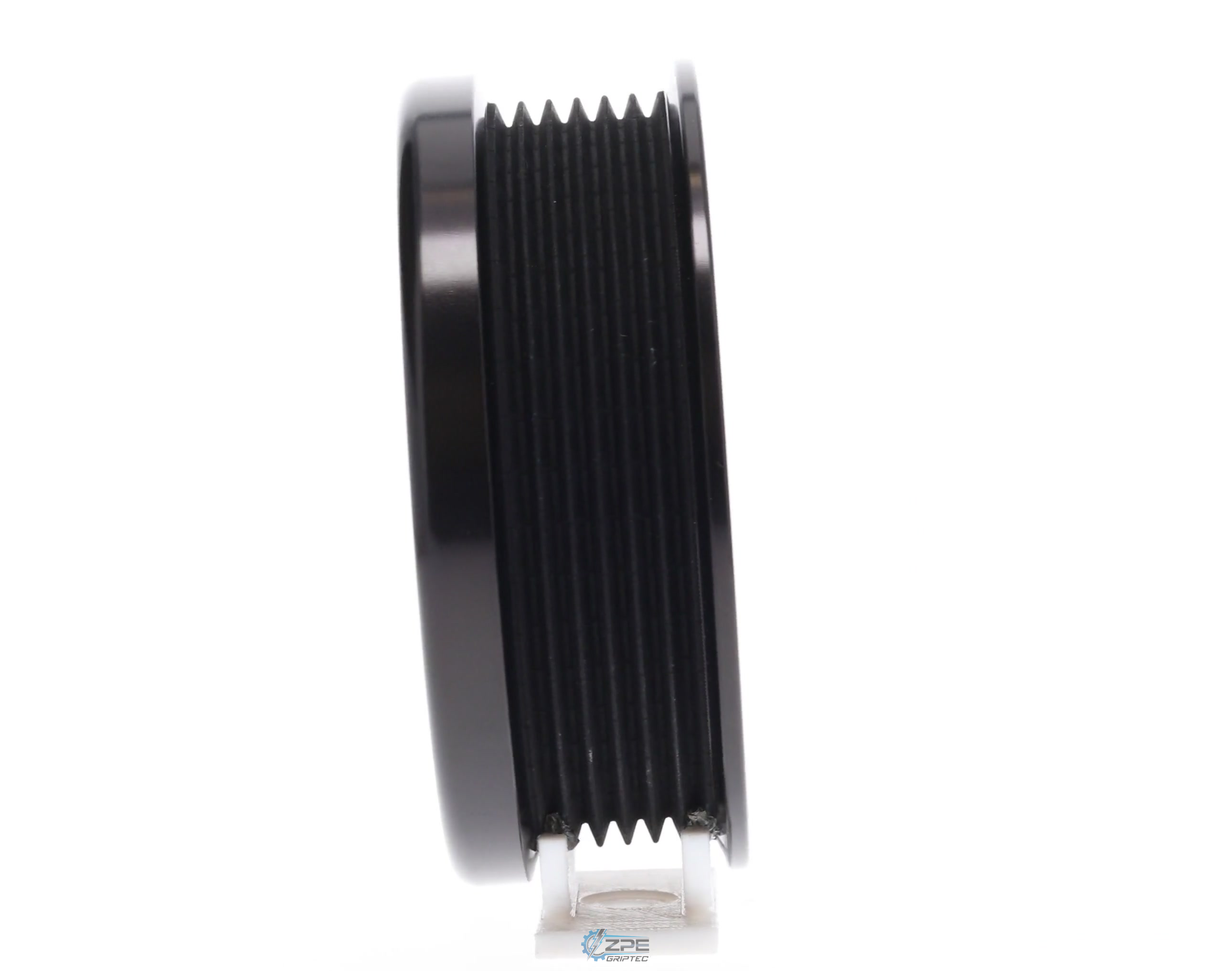 96mm 6 Rib ZPE GripTec® 2pc Magnuson Heartbeat TVS L3 Black Pulley Only