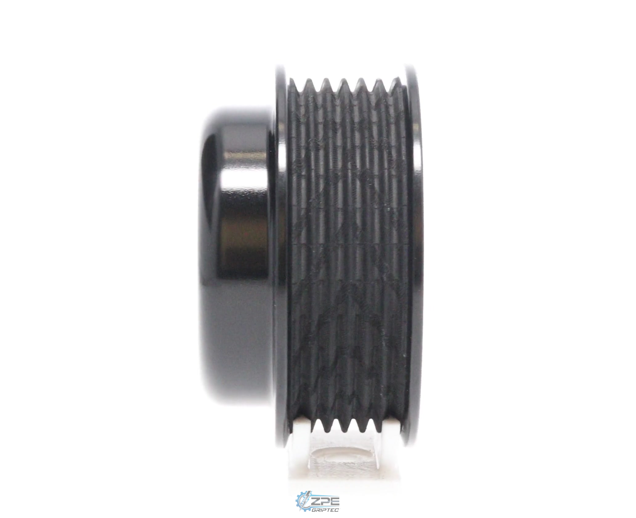 2.85" 6 Rib ZPE GripTec® Whipple 5 Bolt L3V-A Black Pulley Only