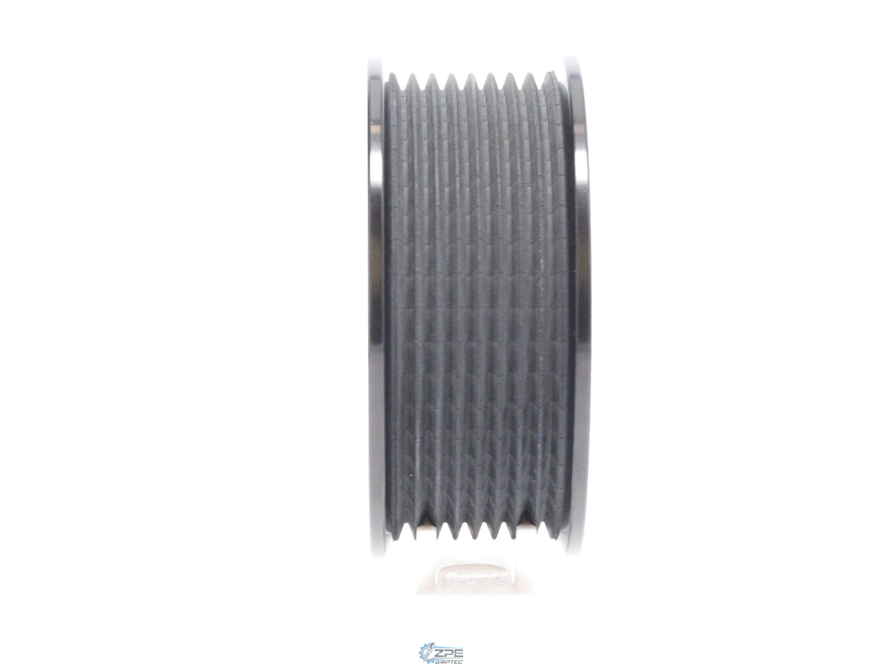 3.375" 8 Rib ZPE GripTec® 2pc Edelbrock TVS L3 Black Pulley Only