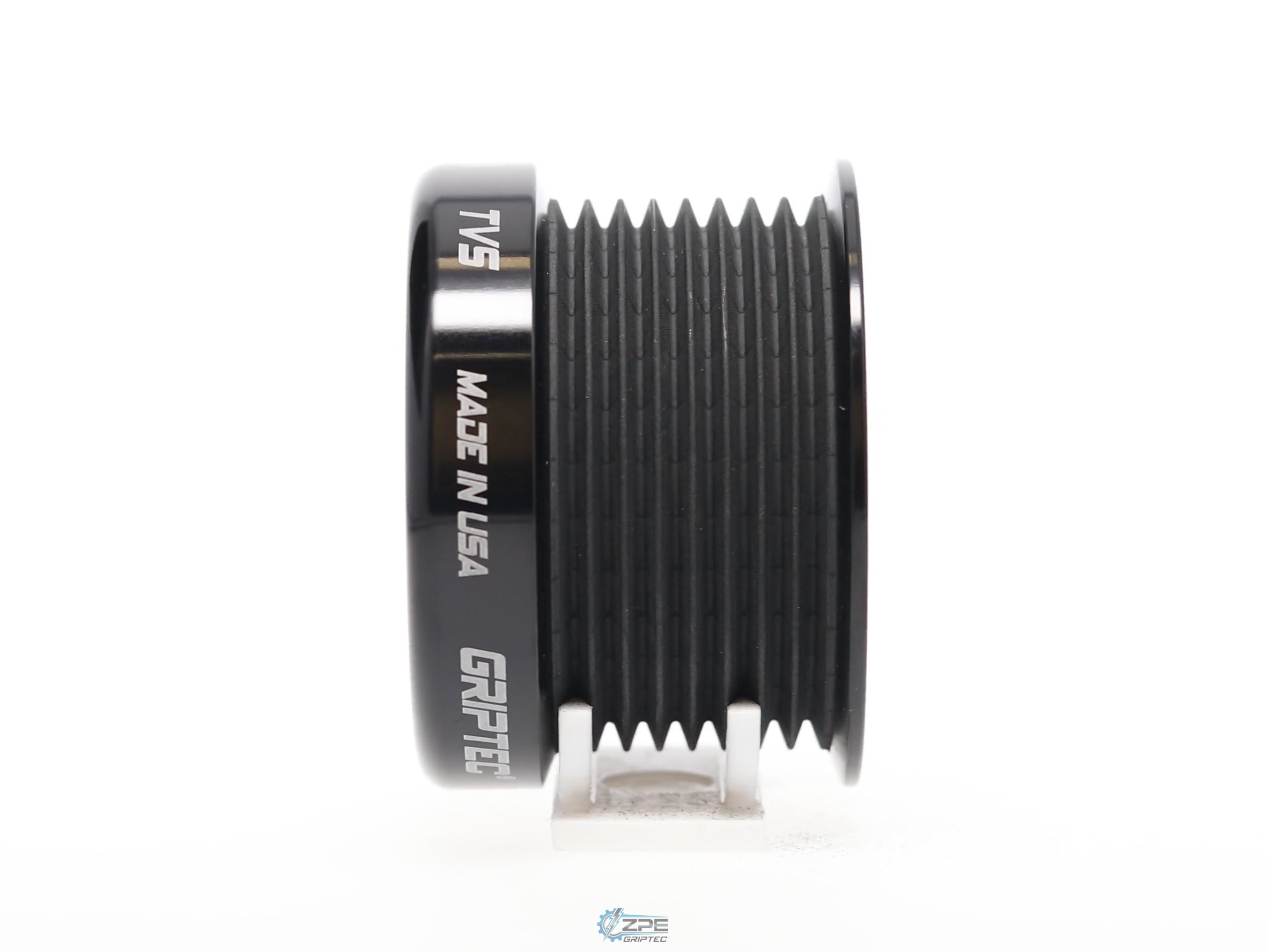 2.38" 8 Rib ZPE GripTec® 2pc LPE LSA L2 Black Pulley Only