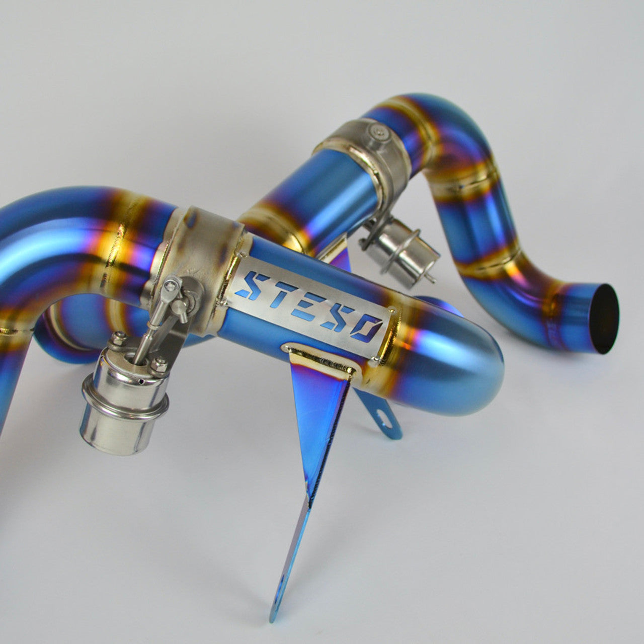 STESO Performance - Audi R8 Gen2 Facelift (2020+) 3" Race valved exhaust system TITANIUM BURNT